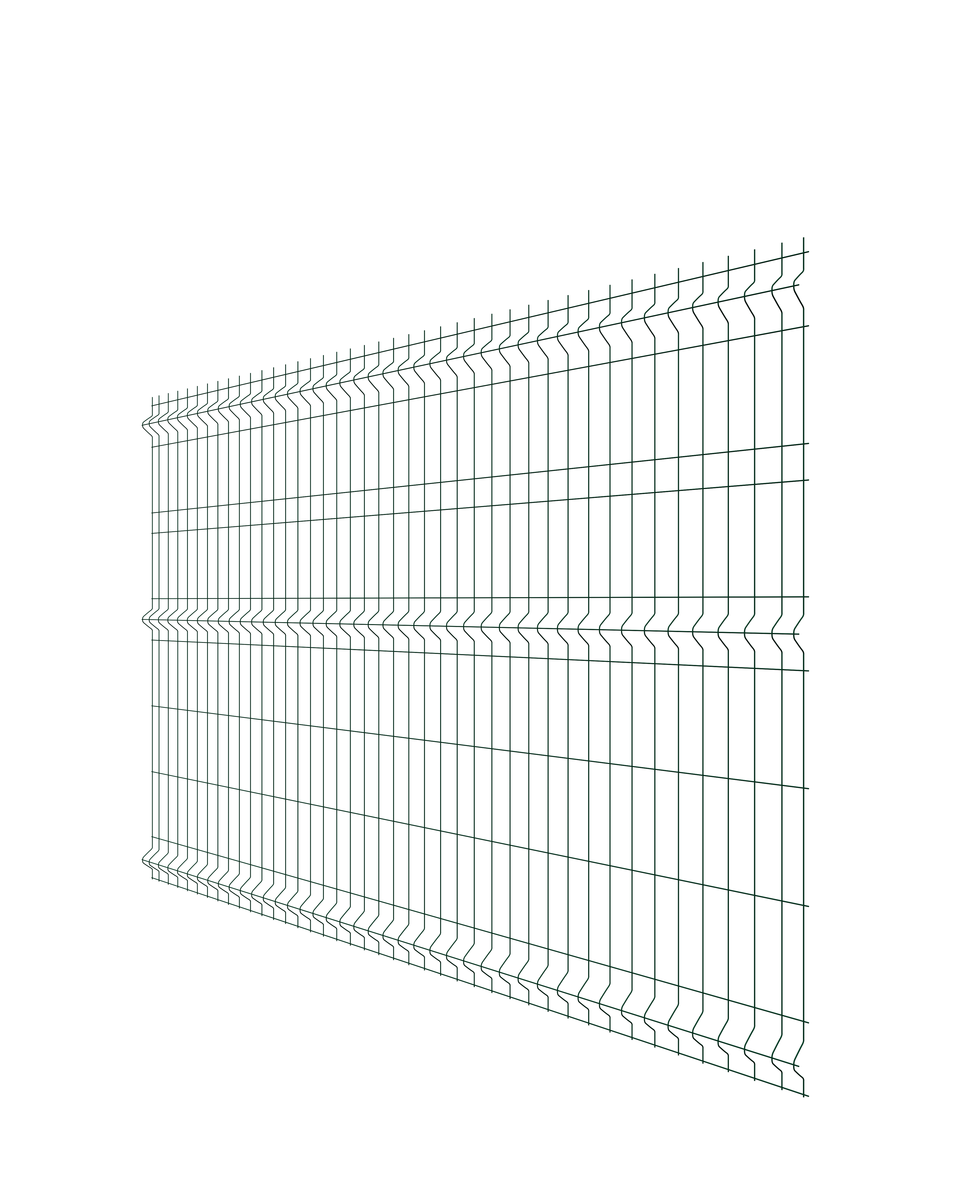 Панель Fine 1,73х2,5 RAL 6005 GL (60х235)