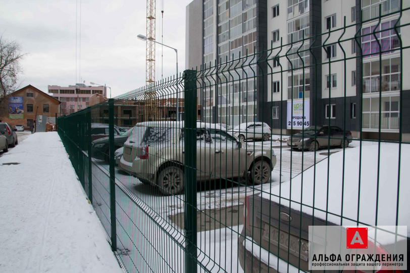 Установленный забор компанией Альфа Ограждения