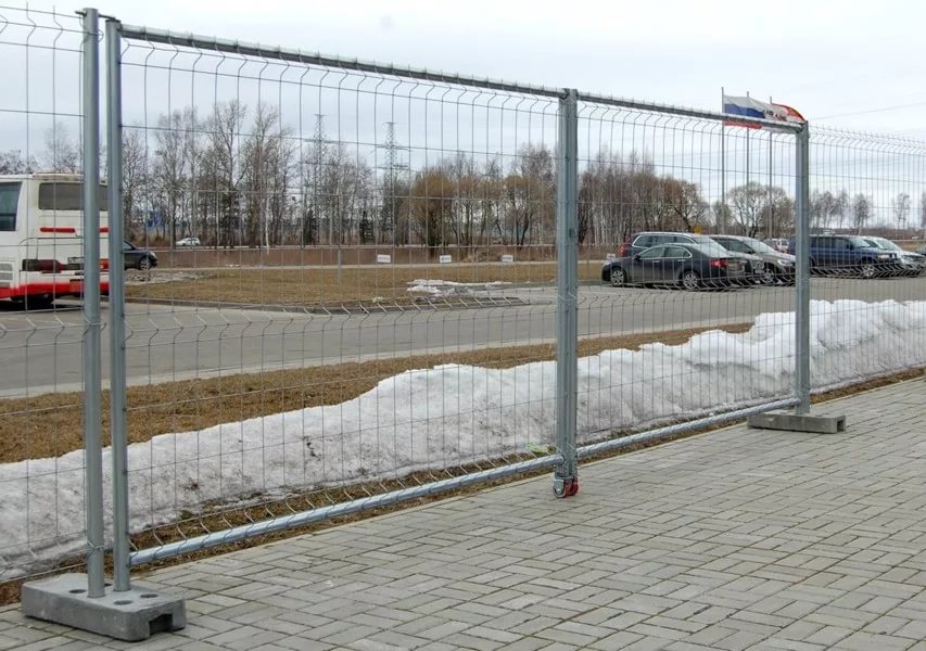 Ворота временного ограждения